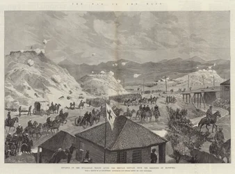 Der Krieg im Osten, Vormarsch der bulgarischen Truppen nach dem serbischen Rückzug von den Schanzen von Slivnitza